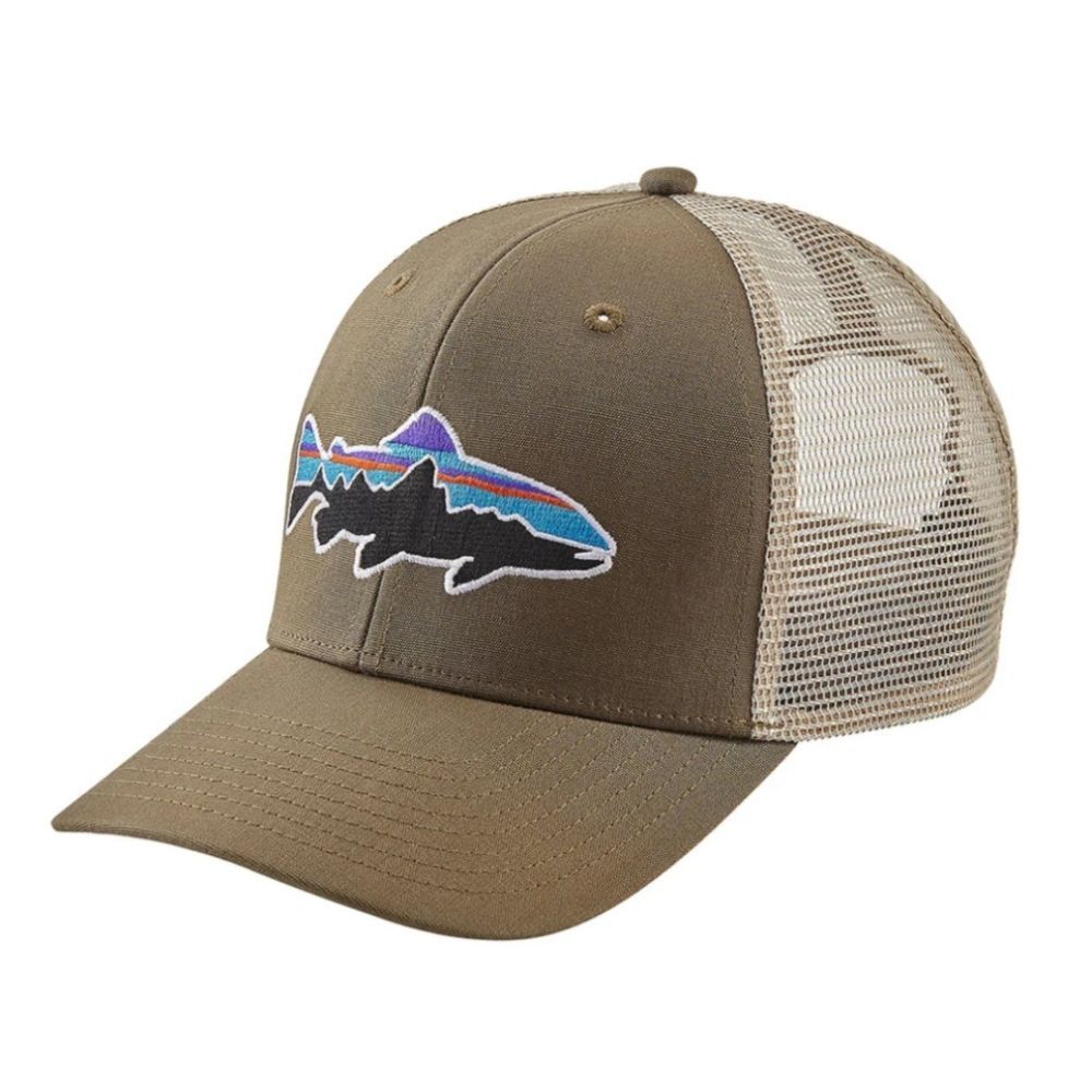 Patagonia Fitz Roy Trout Classic Mid-Crown 6-Panel Trucker Hat, OS